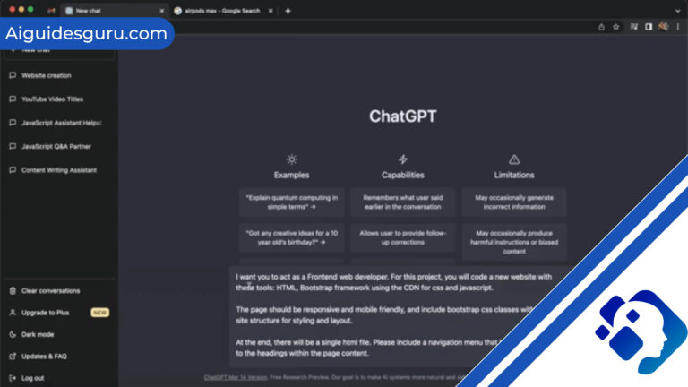 How to Use ChatGPT to Build a Website
